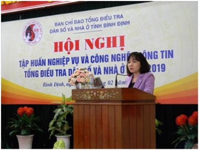 Bình Định tổ chức Hội nghị Tập huấn nghiệp vụ và Công nghệ thông tin Tổng điều tra Dân số và Nhà ở năm 2019